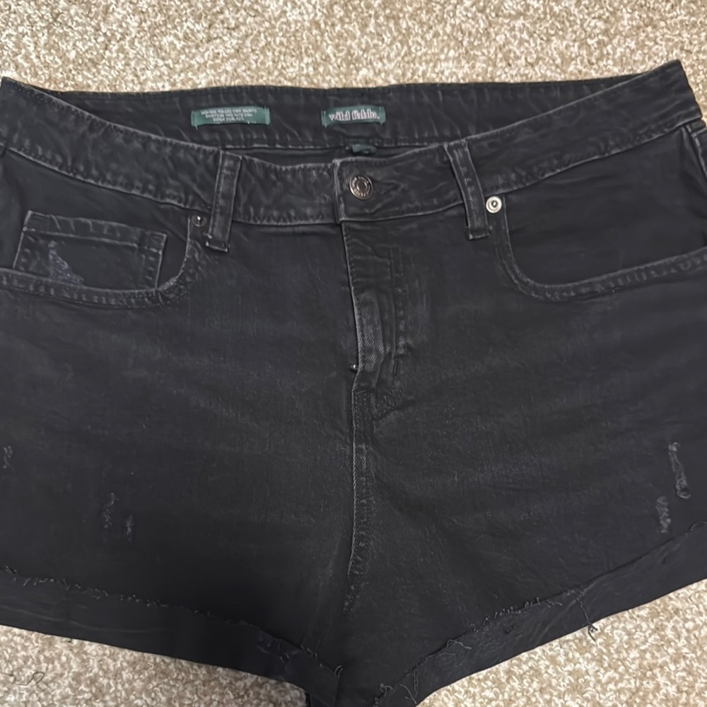 Wild Fable Black Denim Shorts